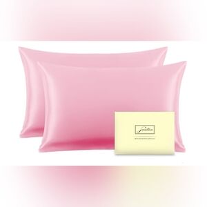 Satin Pink Pillowcase Set